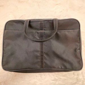 Maxx New York 13" Makeup Bag Black Nylon Outside Clear PVC Inside